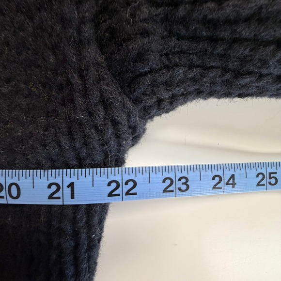 Anthropologie Maeve Susannah 3D Heart Cardigan Sweater Black Pink OS - Picture 8 of 9